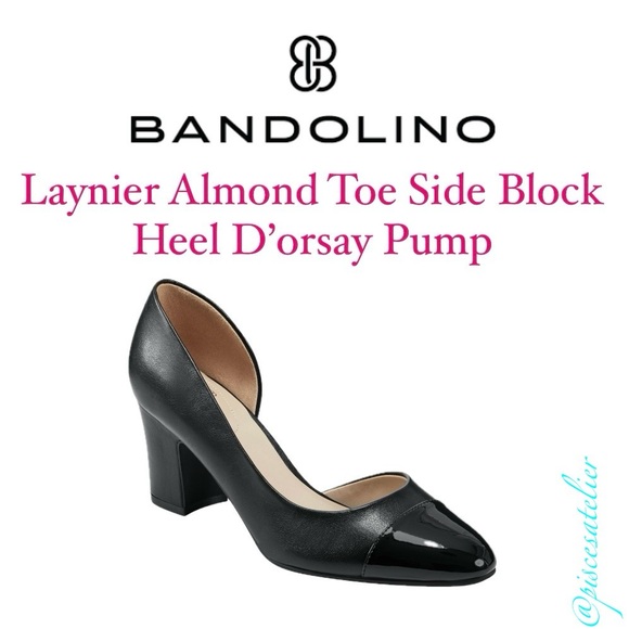 Bandolino Laynier Almond Toe Side Block Heel D’orsay Pump in Black-Multi - Picture 6 of 14